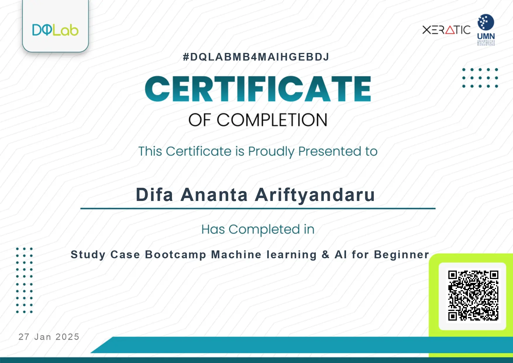 Data Analyst Bootcamp Study Case: Machine Learning & A.I