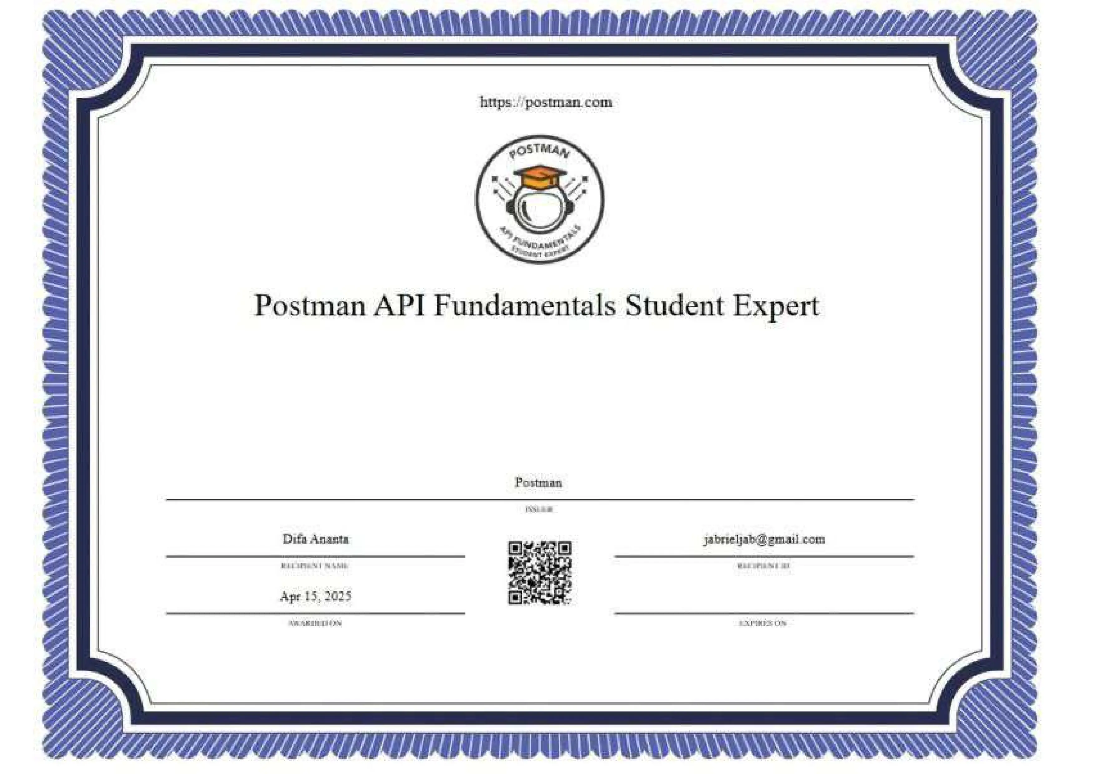 Postman Student Expert